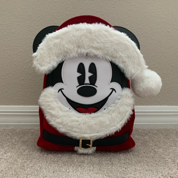 mickey mouse santa backpack